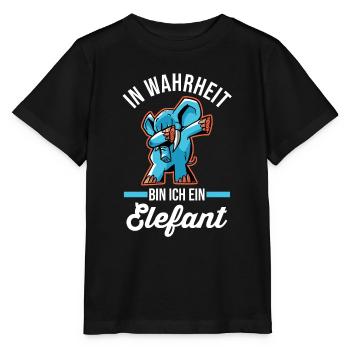 Dabbing Dickhäuter Rüsseltier Elefant - Stanley/Stella Kinder T-Shirt MINI CREATOR  - Schwarz - Vorne - Mikhail (115cm)