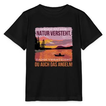 Wenn du die natur verstehst, dann verstehst du auc - Stanley/Stella Kinder T-Shirt MINI CREATOR  - Schwarz - Vorne - Mikhail (115cm)