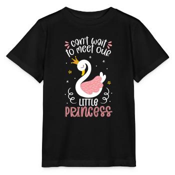 J’ai hâte de rencontrer notre petite princesse - T-shirt bio MINI CREATOR Stanley/Stella Enfant - noir - Devant - Mikhail (115cm)