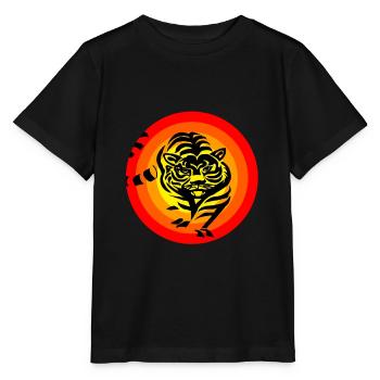 Tigre - T-shirt bio MINI CREATOR Stanley/Stella Enfant - noir - Devant - Mikhail (115cm)
