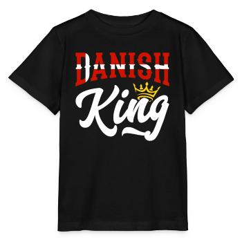 Danish King Denmark Danish Denmark Flag - Stanley/Stella MINI CREATOR Kids’ T-Shirt - black - Front - Mikhail (115cm)