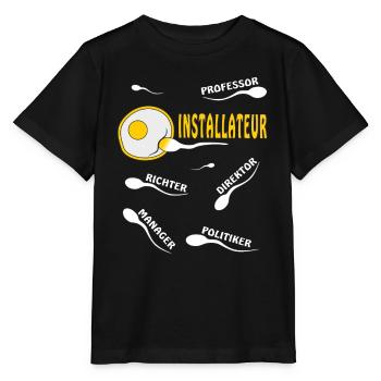 INSTALLATEUR - Stanley/Stella Kinder T-Shirt MINI CREATOR  - Schwarz - Vorne - Mikhail (115cm)