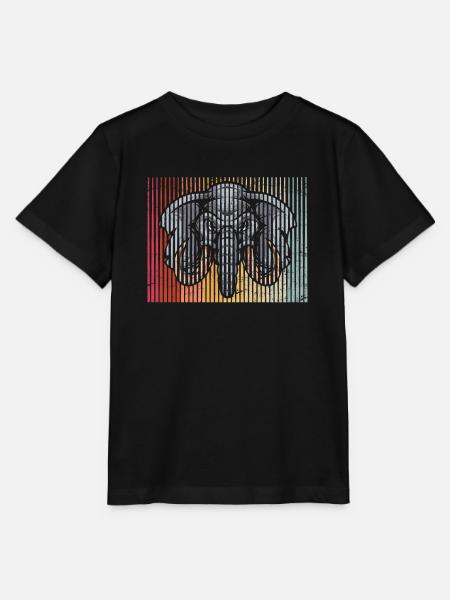 Vintage Elephant Lover Retro Graphic Elephants Kid - T-shirt MINI CREATOR barn från Stanley/Stella - svart