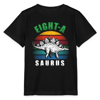 Eight-A Saurus - Stanley/Stella MINI CREATOR Kids’ T-Shirt - black - Front - Mikhail (115cm)