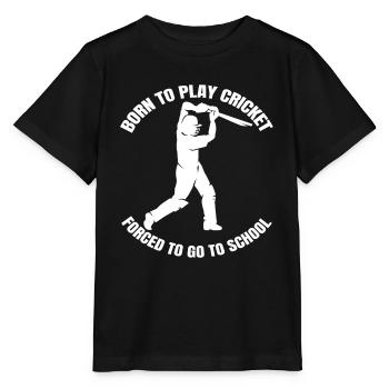Cricket Team Slogan Cricket Gift Cricket Fan - Stanley/Stella MINI CREATOR Kids’ T-Shirt - black - Front - Mikhail (115cm)