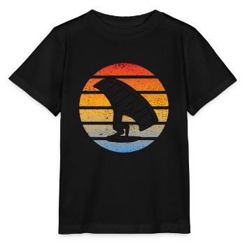 Windsurfer Windsurfing Surf Kitesurfer Cadeau - T-shirt bio MINI CREATOR Stanley/Stella Enfant - noir - Devant - Mikhail (115cm)