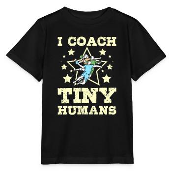 J’entraîne de minuscules humains Handball - T-shirt bio MINI CREATOR Stanley/Stella Enfant - noir - Devant - Mikhail (115cm)