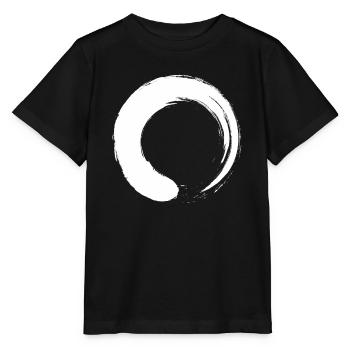 Buddhism Circle Symbol For Buddhism Believer - Stanley/Stella MINI CREATOR Kids’ T-Shirt - black - Front - Mikhail (115cm)