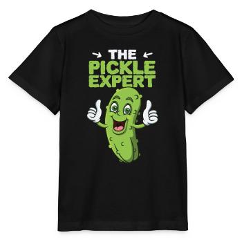 L’expert du cornichon - T-shirt bio MINI CREATOR Stanley/Stella Enfant - noir - Devant - Mikhail (115cm)