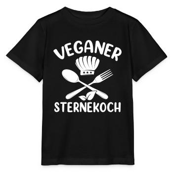 Veganer Sternekoch - Stanley/Stella Kinder T-Shirt MINI CREATOR  - Schwarz - Vorne - Mikhail (115cm)