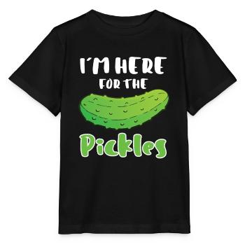 In Here For The Pickles - Stanley/Stella MINI CREATOR Kids’ T-Shirt - black - Front - Mikhail (115cm)