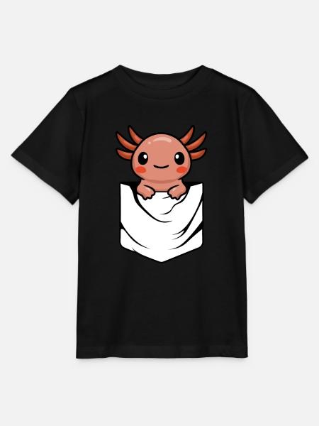 Anime Axlotl - Stanley/Stella T-shirt MINI CREATOR til børn - sort