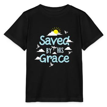 Sauvé par sa grâce - T-shirt bio MINI CREATOR Stanley/Stella Enfant - noir - Devant - Mikhail (115cm)