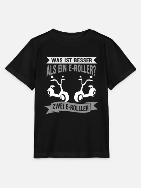E-Roller Elektroroller - Stanley/Stella Kinder T-Shirt MINI CREATOR - Schwarz