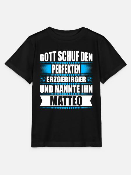 Erzgebirge Mann Namen Sachsen Matteo - Stanley/Stella Kinder T-Shirt MINI CREATOR - Schwarz