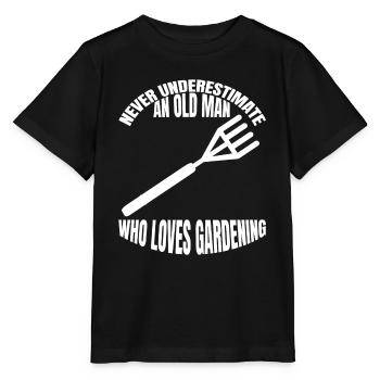 Gardener Orchard Garden Gift Hobby Gardener - Stanley/Stella MINI CREATOR Kids’ T-Shirt - black - Front - Mikhail (115cm)