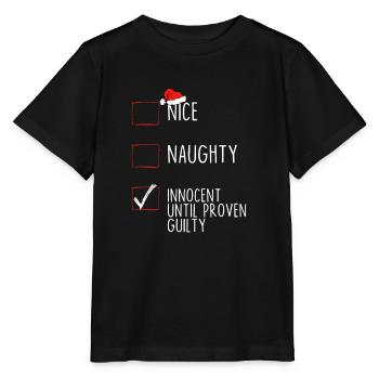 Nice Naughty Innocent jusqu’à preuve du contraire - T-shirt bio MINI CREATOR Stanley/Stella Enfant - noir - Devant - Mikhail (115cm)