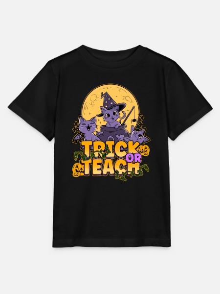Trick Or Teach - Stanley/Stella Kinder T-Shirt MINI CREATOR - Schwarz