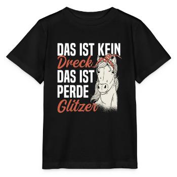 Pferd Reiterin Das ist kein Dreck - Stanley/Stella Kinder T-Shirt MINI CREATOR  - Schwarz - Vorne - Mikhail (115cm)