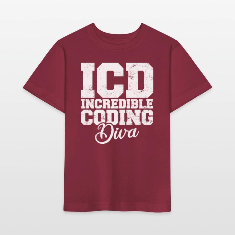 Codeur médical drôle Facturation Incroyable diva du codage T-shirt bio MINI CREATOR Stanley/Stella Enfant