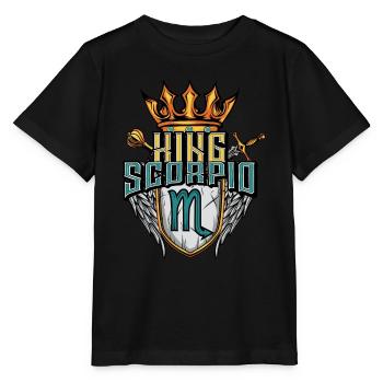 Signe du zodiaque Scorpion - T-shirt bio MINI CREATOR Stanley/Stella Enfant - noir - Devant - Mikhail (115cm)