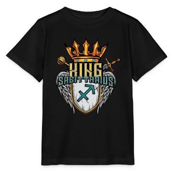Schütze Sternzeichen - Stanley/Stella Kinder T-Shirt MINI CREATOR  - Schwarz - Vorne - Mikhail (115cm)
