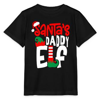 Santa 's Daddy Elf - Stanley/Stella MINI CREATOR Kids’ T-Shirt - black - Front - Mikhail (115cm)