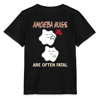 Les câlins amibes sont souvent mortels Drôle de système immunitaire - T-shirt bio MINI CREATOR Stanley/Stella Enfant - noir - Devant - Mikhail (115cm)