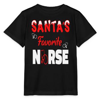 Santas Nurse - Stanley/Stella MINI CREATOR Kids’ T-Shirt - black - Front - Mikhail (115cm)