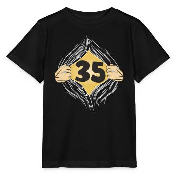 35 PUT ON SHIRT - Stanley/Stella MINI CREATOR Kids’ T-Shirt - black - Front - Mikhail (115cm)