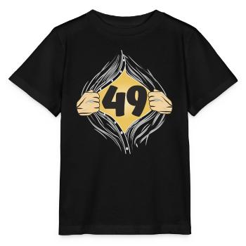 49 METTRE UNE CHEMISE - T-shirt bio MINI CREATOR Stanley/Stella Enfant - noir - Devant - Mikhail (115cm)