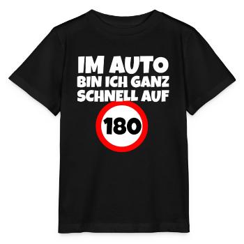 Autofahrer Schnelles Autofahren - Stanley/Stella Kinder T-Shirt MINI CREATOR  - Schwarz - Vorne - Mikhail (115cm)