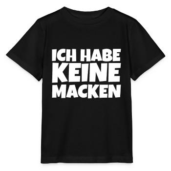 Ich habe keine Macken - Stanley/Stella Kinder T-Shirt MINI CREATOR  - Schwarz - Vorne - Mikhail (115cm)