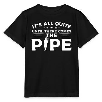 There Comes The Pipe - Cornemuse - T-shirt bio MINI CREATOR Stanley/Stella Enfant - noir - Devant - Mikhail (115cm)