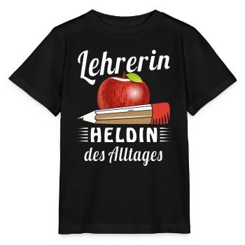 LEHRERIN HELDIN DES ALLTAGES - Stanley/Stella Kinder T-Shirt MINI CREATOR  - Schwarz - Vorne - Mikhail (115cm)