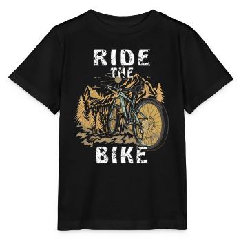 FAHRRAD RIDE THE BIKE - Stanley/Stella MINI CREATOR Kids’ T-Shirt - black - Front - Mikhail (115cm)