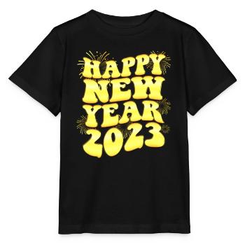 New Years Eve Party Countdown - Happy New Year - Stanley/Stella MINI CREATOR Kids’ T-Shirt - black - Front - Mikhail (115cm)