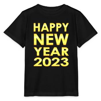 Countdown for 2023 - New Years Eve Party - Stanley/Stella MINI CREATOR Kids’ T-Shirt - black - Front - Mikhail (115cm)