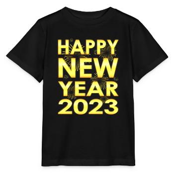 New Years Eve Party - 2023 New Years Day - Stanley/Stella MINI CREATOR Kids’ T-Shirt - black - Front - Mikhail (115cm)