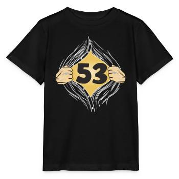 53 METTRE UNE CHEMISE - T-shirt bio MINI CREATOR Stanley/Stella Enfant - noir - Devant - Mikhail (115cm)