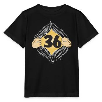 36 METTRE UNE CHEMISE - T-shirt bio MINI CREATOR Stanley/Stella Enfant - noir - Devant - Mikhail (115cm)