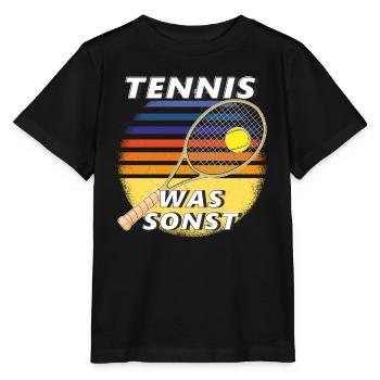 TENNIS WAS SONST - Stanley/Stella Kinder T-Shirt MINI CREATOR  - Schwarz - Vorne - Mikhail (115cm)