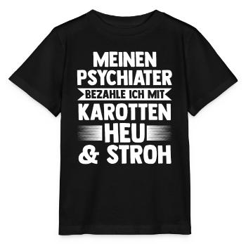 Reiten Reiter Pferd Pferde - Stanley/Stella Kinder T-Shirt MINI CREATOR  - Schwarz - Vorne - Mikhail (115cm)