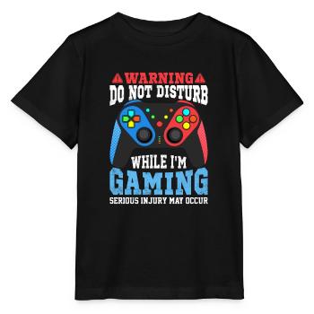 nicht stören Während des Spielens - Stanley/Stella Kinder T-Shirt MINI CREATOR  - Schwarz - Vorne - Mikhail (115cm)