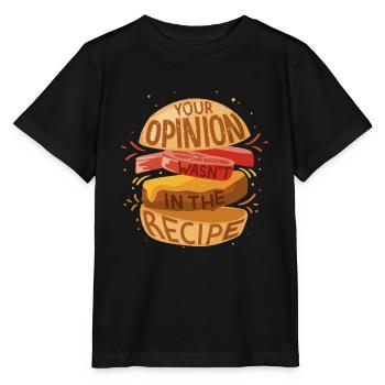 Ihre Meinung war nicht im Rezept Ihre Meinung war - Stanley/Stella Kinder T-Shirt MINI CREATOR  - Schwarz - Vorne - Mikhail (115cm)