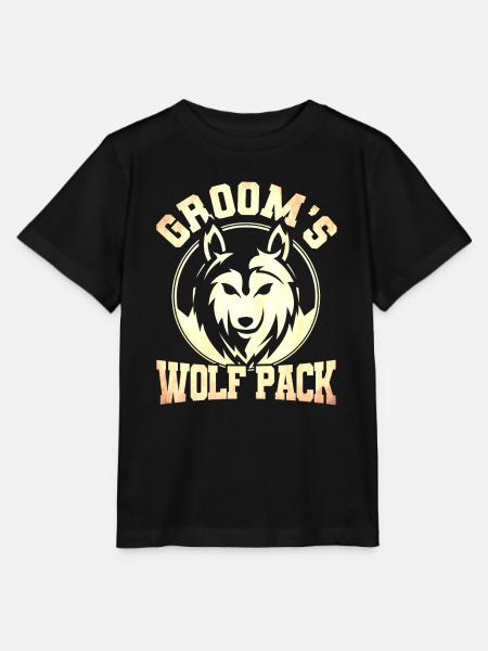 Grooms Wolf Pack - Stanley/Stella Kinder T-Shirt MINI CREATOR - Schwarz