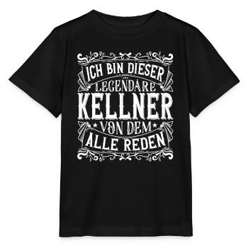 Ich bin dieser Legendäre Kellner - Stanley/Stella Kinder T-Shirt MINI CREATOR  - Schwarz - Vorne - Mikhail (115cm)