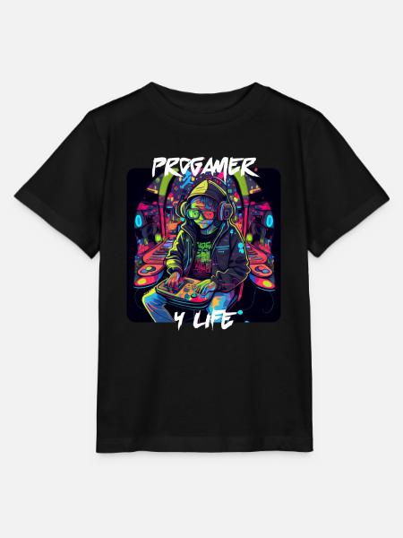 Progamer 4 Life 1 - Stanley/Stella Kinder T-Shirt MINI CREATOR  - Schwarz