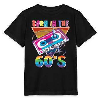 CASSETTE NÉE DANS LES ANNÉES 60 - T-shirt bio MINI CREATOR Stanley/Stella Enfant - noir - Devant - Mikhail (115cm)