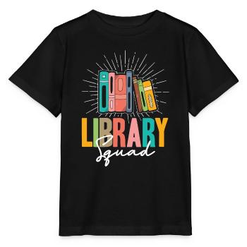 Library Squad - Stanley/Stella MINI CREATOR Kids’ T-Shirt - black - Front - Mikhail (115cm)